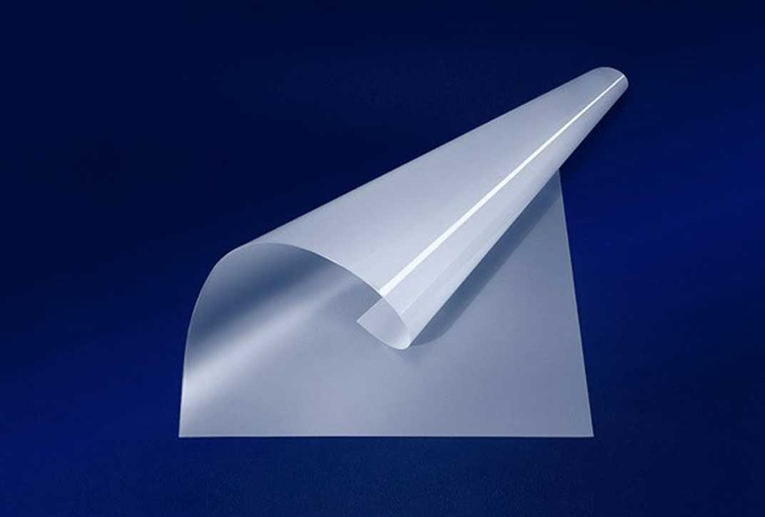 Mowital® thin film with dark blue background